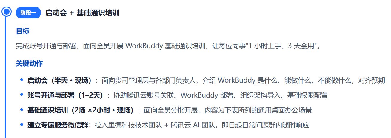 易而达 WorkBuddy 落地陪跑过程记录（阶段一：启动会与基础通识培训）